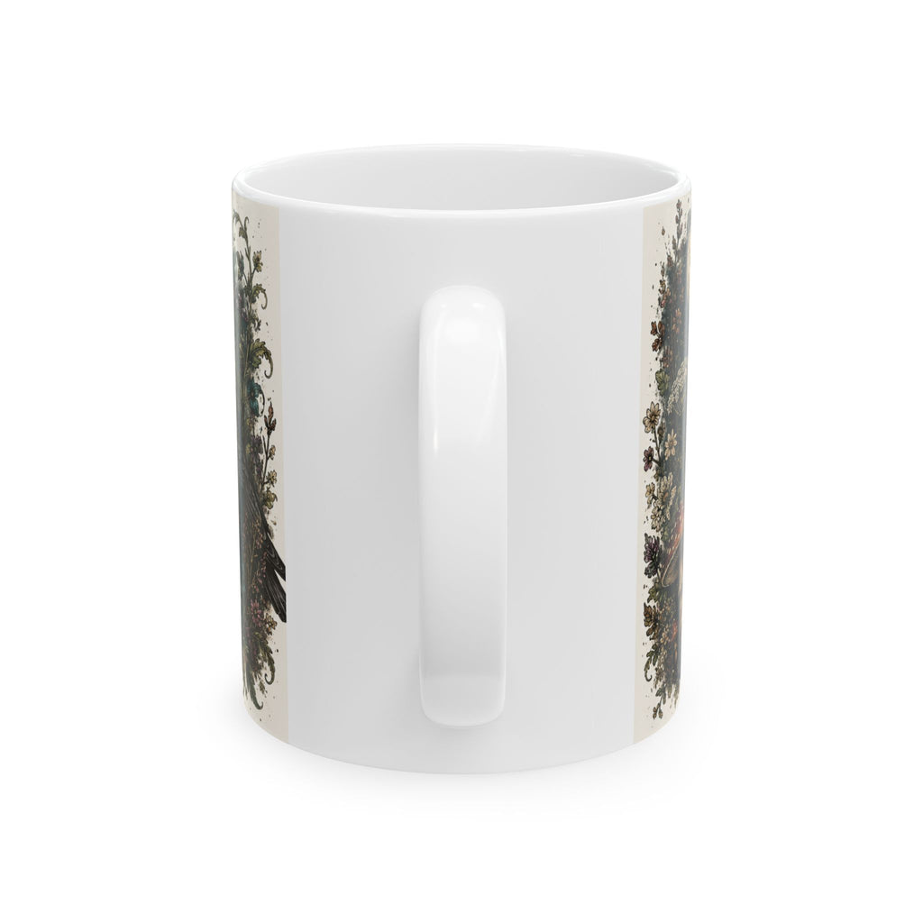 Feral by Design Floral Skull Ceramic Mug (11oz & 15oz)